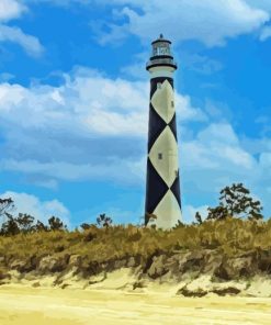 Cape Lookout Lighthouse Diamond Painting
