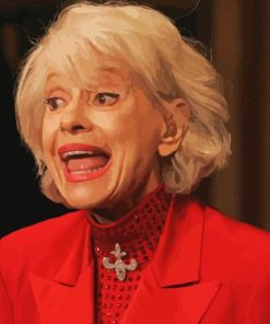 Carol Channing In Red Diamond Painting