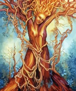 Fantasy Tree Of Life Woman Diamond Painting
