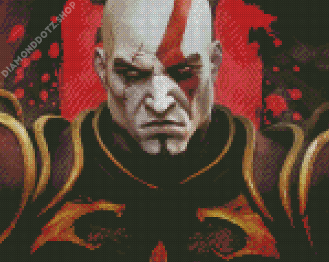 God Of War Game Kratos Diamond Painting