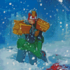 Judge Dredd In Snow Diamond Painting