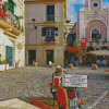 Calabria Buildings Diamond Painting