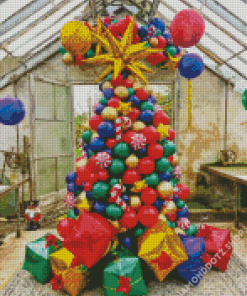 Colorful Balloon Tree Diamond Painting