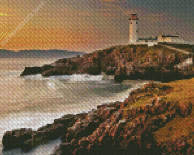 Fanad Lighthouse In Donegal Diamond Painting