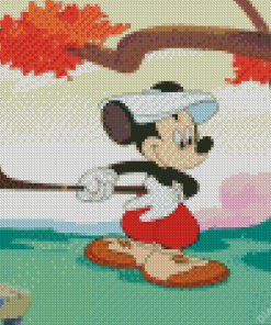 Mickey Playing Golf Diamond Painting