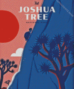 National Park Josha Tree Poster Diamond Painting