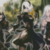 Nier Automata Characters Diamond Painting