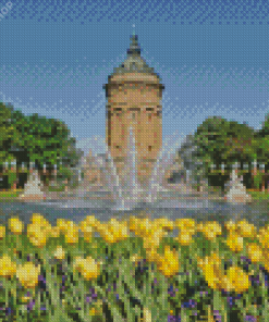 The Water Tower Mannheim Diamond Painting