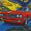 1969 Pontiac Car Diamond Painting