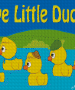 5 Little Ducklings Diamond Painting