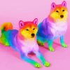 Adorable Rainbow Dog Diamond Painting