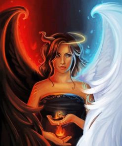 Angel Devil Lady Diamond Painting