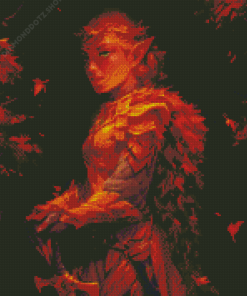 Autumn Queen Elf Diamond Painting