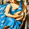 Woman With A Guitar Diamond Painting