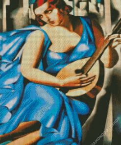 Woman With A Guitar Diamond Painting