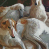 Borzoi Dogs Art Diamond Painting