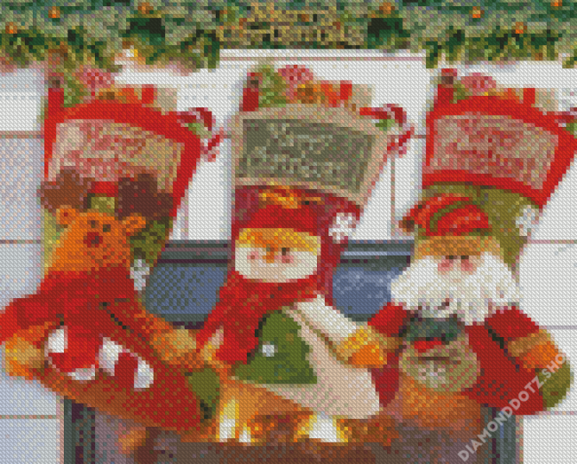 Christmas Stockings Diamond Painting