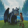 Hiccup And Dragon Diamond Painting