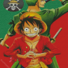 Luffy Zoro Diamond Painting