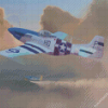 P51 Mustang Plane Diamond Painting