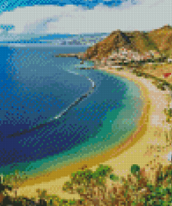 Playa De Las Teresitas Diamond Painting