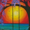 Sunset Tree Swing Diamond Painting