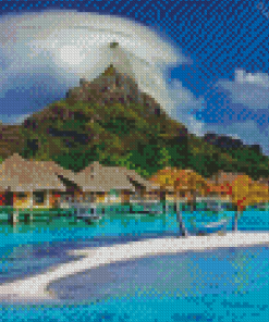 Tahiti Island Diamond Painting