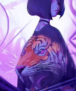 Tiger Girl Diamond Painting