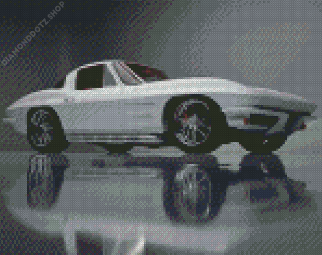 Split Window Corvette Diamond Painting