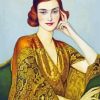 Lady In Gold Diamond Painting