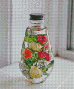 Flowers Inside Bottle Diamond Painting