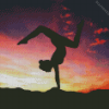 Gymnastic Girl Silhouette Diamond Painting