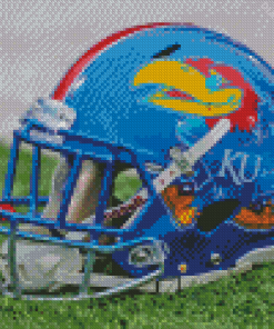 Kansas Jayhawks Helmet Diamond Painting