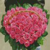 Basket Of Roses Diamond Painting