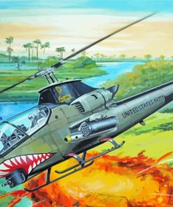 Huey Helicopters Diamond Painting