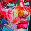 Abstract Rainbow Face Diamond Painting
