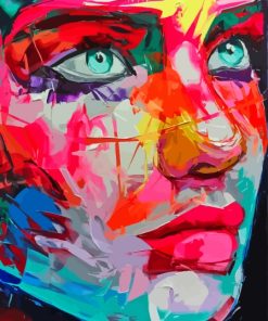 Abstract Rainbow Face Diamond Painting