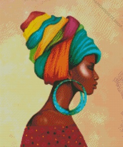 African Woman Diamond Painting