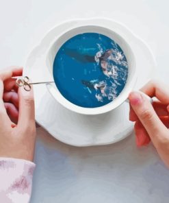 Fishes In Cup Diamond Painting