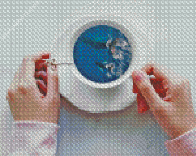 Fishes In Cup Diamond Painting