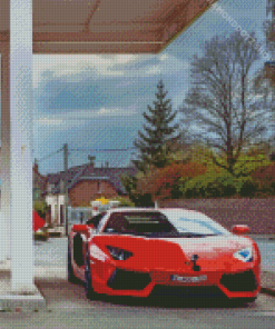 Lamborghinis In Station Diamond Painting