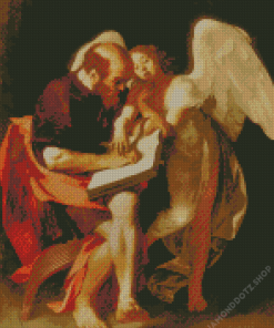 St Matthew And Angel Diamond Painting