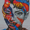 Audrey Hepburn Graffiti Diamond Painting