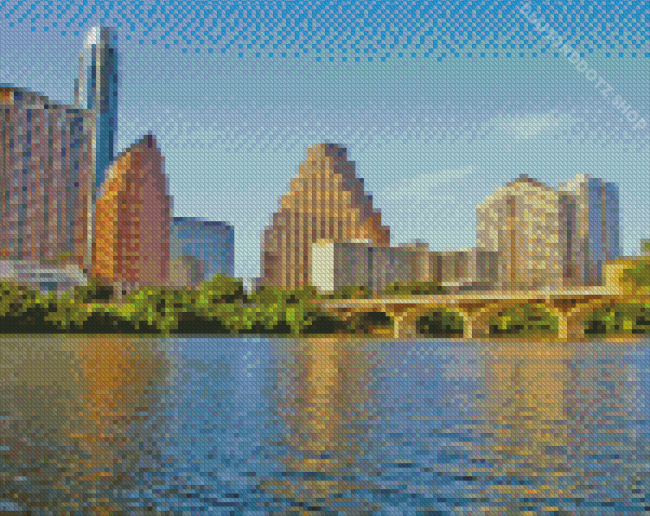 Austin Skyline Texas Diamond Painting