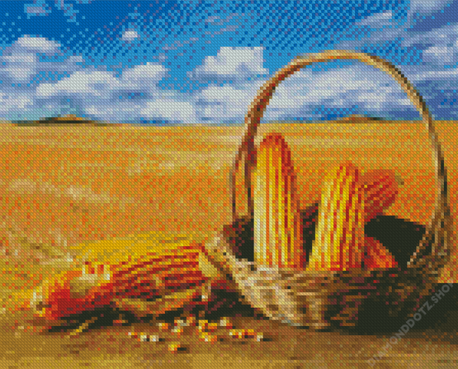 Corn Basket Diamond Painting