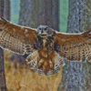 Eurasian Eagle Owl Diamond Painting