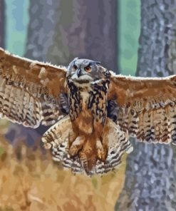 Eurasian Eagle Owl Diamond Painting