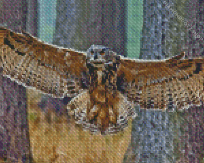 Eurasian Eagle Owl Diamond Painting