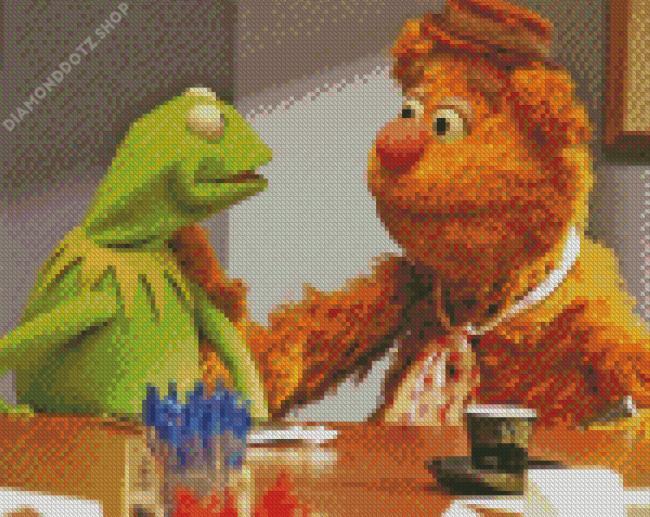 Fozzie Bear And Kermit Diamond Painting