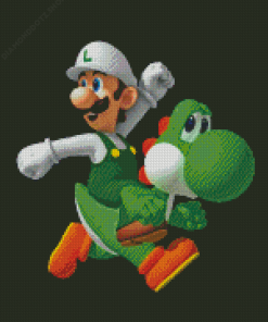 Luigi And Yoshi Diamond Painting